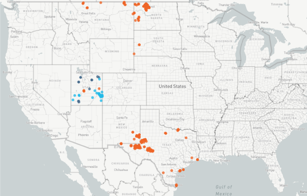 Image showing Active Government Lease Sales map representation